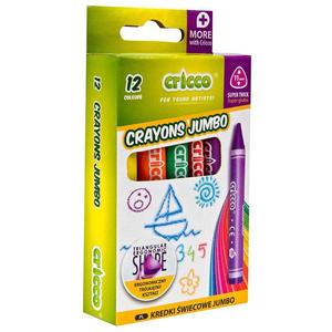 Voskovky Cricco Jumbo kpl. 12-farieb vyobraziť