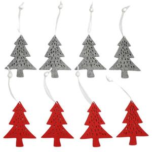 Dekorácia na zavesenie z filcu 11 cm 4 ks 37034 vyobraziť