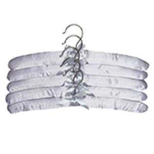 Vespero Saténové vešiaky, svetlosivé, 5 ks vyobraziť