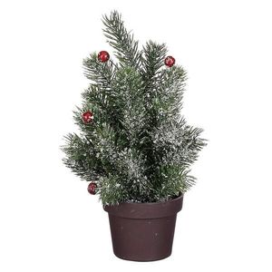 Vianočný stromček zelený s bobuľami omrznutý výš. 24 x hl. 12 cm 1 vyobraziť