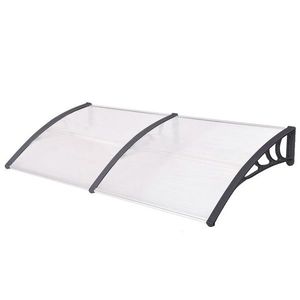 Plastová strieška v rôznych veľkostiach a farbách-Čierna-240x90 cm vyobraziť