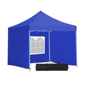 Záhradný pavilón-modrý+bočné steny+prenosná taška-2, 9x2, 9 m vyobraziť