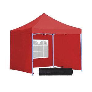 Záhradný pavilón- červený+bočné steny+prenosná taška-2, 9x2, 9 m vyobraziť