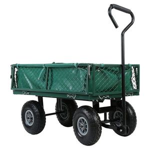 Kovový záhradný ručný vozík s nosnosťou 300 kg vyobraziť