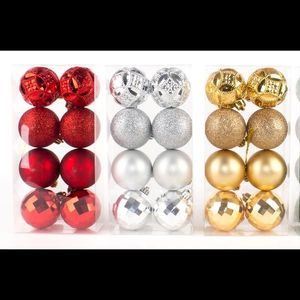 Sada vianočných gúľ priemer 8 cm, 8 kusov, mix 46058 vyobraziť