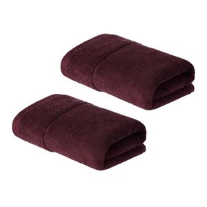 LIVARNO home Froté uterák, 50 x 100 cm, 2 kusy (červená) vyobraziť