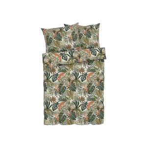 LIVARNO home Posteľná bielizeň zo saténového mikrovlákna, 240 x 220 cm (palmové listy) vyobraziť