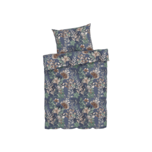 LIVARNO home Posteľná bielizeň zo saténového mikrovlákna, 140 x 200 cm (listy) vyobraziť