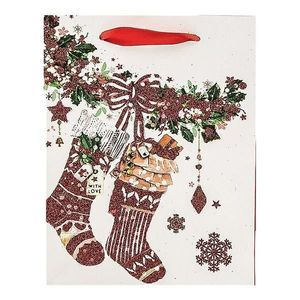 Darčeková taška 40x30x12 cm trblietky mix 39711 vyobraziť