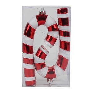 Vianočná guľa cukrová palička 4 ks 13, 5 cm 48531 vyobraziť