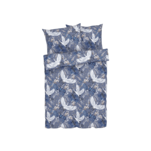 LIVARNO home Posteľná bielizeň zo saténového mikrovlákna, 200 x 220 cm (vták) vyobraziť