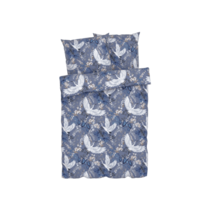 LIVARNO home Posteľná bielizeň zo saténového mikrovlákna, 220 x 240 cm (vták) vyobraziť