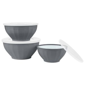 SILVERCREST® Súprava misiek, 3-dielna (sivá) vyobraziť