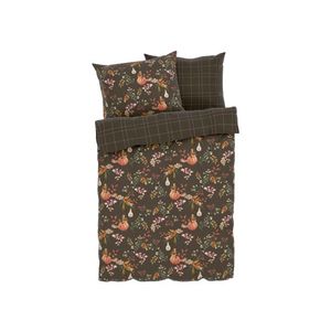 LIVARNO home Posteľná bielizeň zo saténového mikrovlákna, 200 x 220 cm (Tekvica/hnedá) vyobraziť