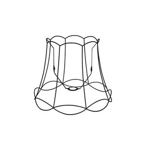 Kovový tienidlo čierny 45/36 - Granny Frame vyobraziť