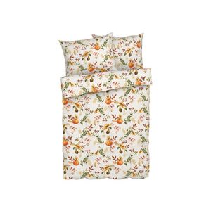 LIVARNO home Posteľná bielizeň zo saténového mikrovlákna, 200 x 220 cm (tekvica/biela) vyobraziť