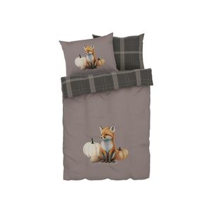 LIVARNO home Posteľná bielizeň zo saténového mikrovlákna, 200 x 220 cm (líška ) vyobraziť