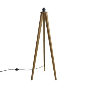 Rustikálna stojaca lampa trojnožka vintage drevo - Tripod Classic vyobraziť