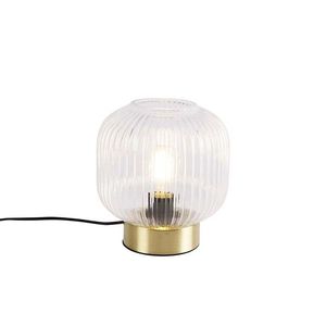 Art Deco stolná lampa mosadz - Karel vyobraziť