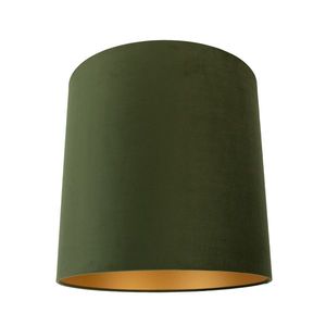 Zamatové tienidlo zelené 40/40/40 so zlatým interiérom vyobraziť