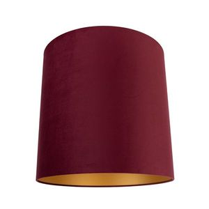 Zamatové tienidlo červené 40/40/40 so zlatým interiérom vyobraziť