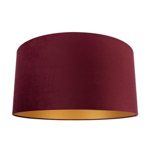 Zamatové tienidlo červené 50/50/25 so zlatým interiérom vyobraziť