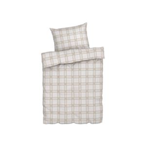 LIVARNO home Posteľná bielizeň zo saténového mikrovlákna, 140 x 200 cm (károvaná) vyobraziť