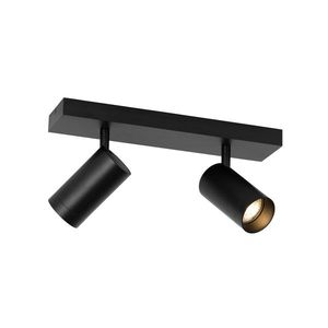Moderné stropné bodové svetlo čierne nastaviteľné 2-žiarovkové - Jeana Luxe vyobraziť