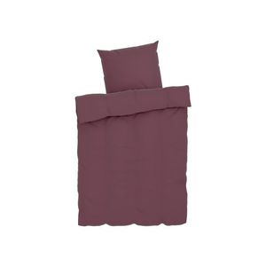 LIVARNO home Obojstranná posteľná bielizeň z bavlneného saténu, 140 x 200 cm (bordová) vyobraziť