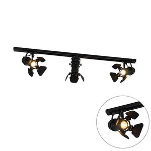 Koľajnicový systém s 3 reflektormi čierny - Movie vyobraziť