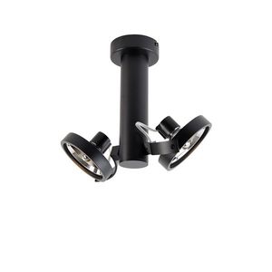 Moderné bodové svietidlo čierne nastaviteľné 2-svetlá - Goes vyobraziť