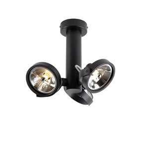 Moderné bodové svietidlo čierne nastaviteľné 3-svetelné - Goes vyobraziť
