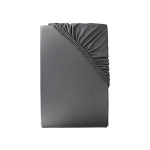 LIVARNO home Džersejová napínacia plachta z mikrovlákna, 90 – 100 x 200 cm (sivá) vyobraziť