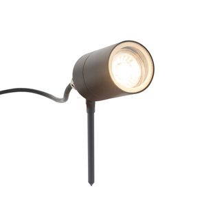 Inteligentný moderný reflektor antracit IP44 vr. WiFi GU10 - Solo vyobraziť