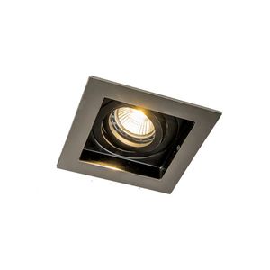 Inteligentné zapustené bodové svietidlo oceľové vrátane Wifi GU10 svetelného zdroja - Carree vyobraziť