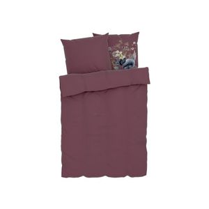 LIVARNO home Obojstranná posteľná bielizeň z bavlneného saténu, 200 x 220 cm (bordová) vyobraziť