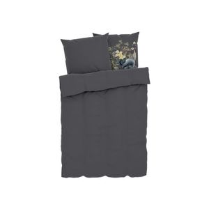 LIVARNO home Obojstranná posteľná bielizeň z bavlneného saténu, 200 x 220 cm (tmavomodrá) vyobraziť