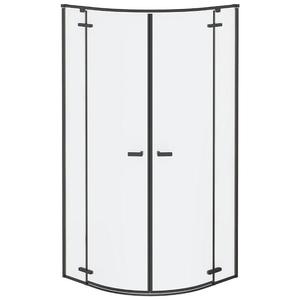 Sprchový kút polkruhový Delta2 90x90195 black vyobraziť