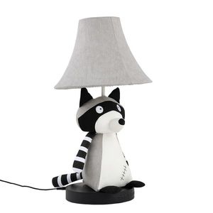 Detská stolná lampa Mýval sivá vrátane LED - Ben vyobraziť