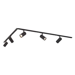 Moderný koľajnicový systém s 5 bodovými svetlami čierny 1-fázový - Iconic Mark vyobraziť