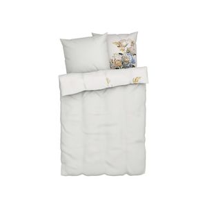 LIVARNO home Obojstranná posteľná bielizeň z bavlneného saténu, 220 x 240 cm (biela) vyobraziť