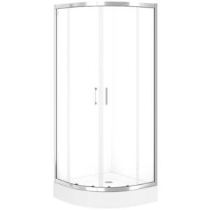 Sprchový kút polkruhový Brasco 80x80x190 chróm S168-001 vyobraziť