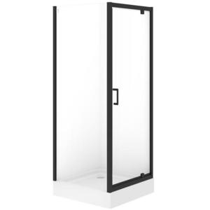 Sprchový kút štvorcový Brasco Pivot 80x80x190 black S168-011 vyobraziť