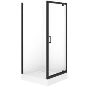 Sprchový kút štvorcový Brasco Pivot 90x90x190 black S168-012 vyobraziť