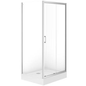 Sprchový kút obdĺžnikový Brasco Slide 100x80x190 chróm S168-013 vyobraziť