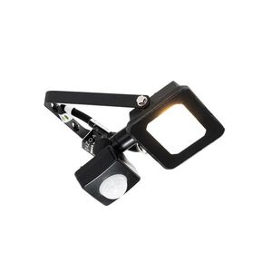 Čierny radiátor vrátane LED 10W IP65 s pohybovým senzorom - Levana vyobraziť