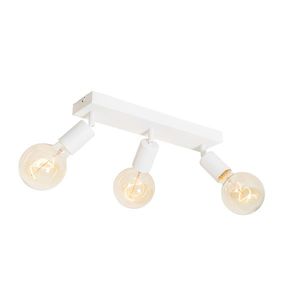 Moderné bodové svetlo biele obdĺžnikové 3-svetlo - Facil vyobraziť