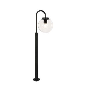 Moderná lampa s lampášom čierna s čírym sklom 100 cm IP44 - Sfera vyobraziť
