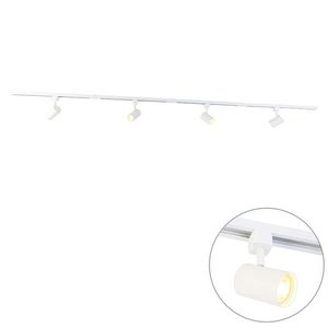 Moderný koľajnicový systém so 4 bodovými svetlami biely 1-fázový - Iconic Yade vyobraziť