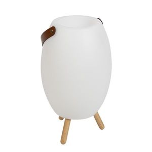 Stojacia lampa biela 40, 5 cm vrátane LED a reproduktora Stmievateľná RGBW IP44 s diaľkovým ovládaním - Apolo vyobraziť